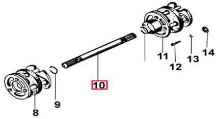 тельферный промежуточный вал вал промежуточный тельфера