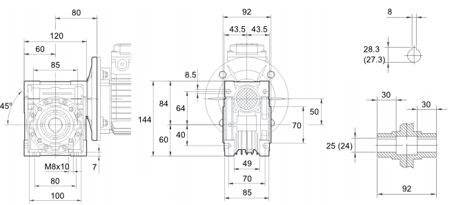 Редуктор NMRW 050