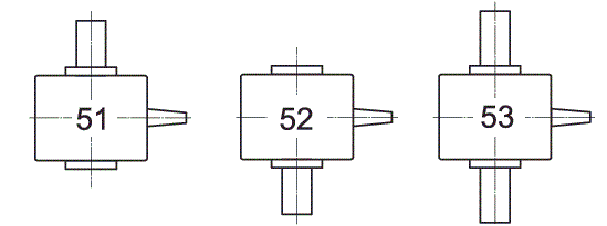 Варианты сборки редуктора РЧН-80А, РЧН-120, РЧП-120